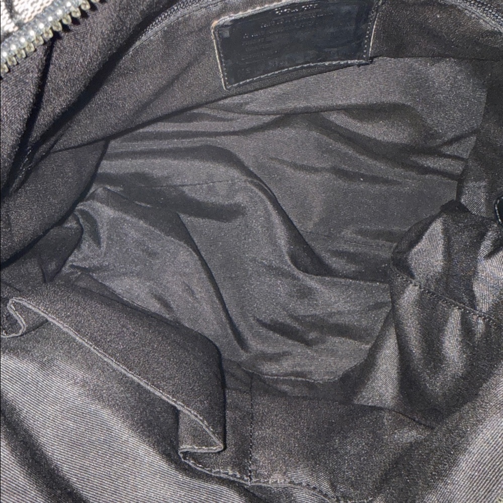 COACH VINTAGE Y2K MONOGRAM Black and GREY Signature SMALL Tote - Picture 7 of 14